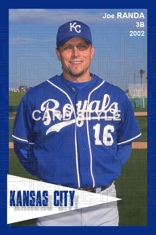 Joe Randa - 2002 Kansas City Royals - choose a size & style