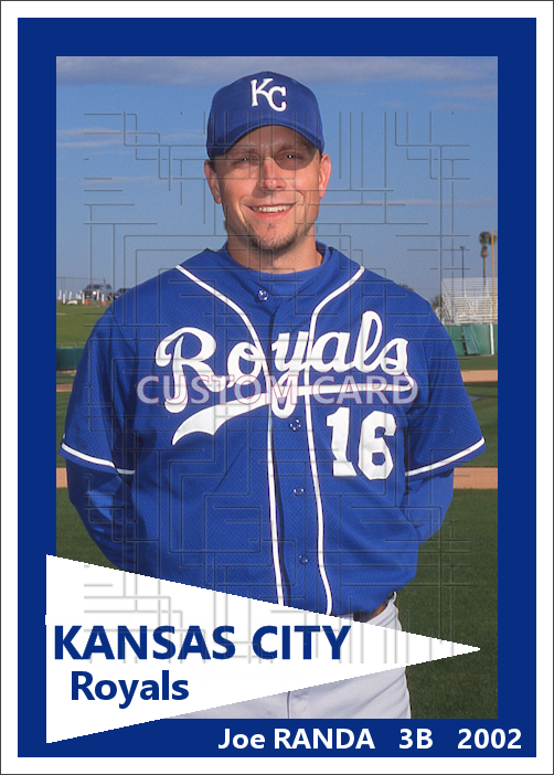Joe Randa - 2002 Kansas City Royals - choose a size & style