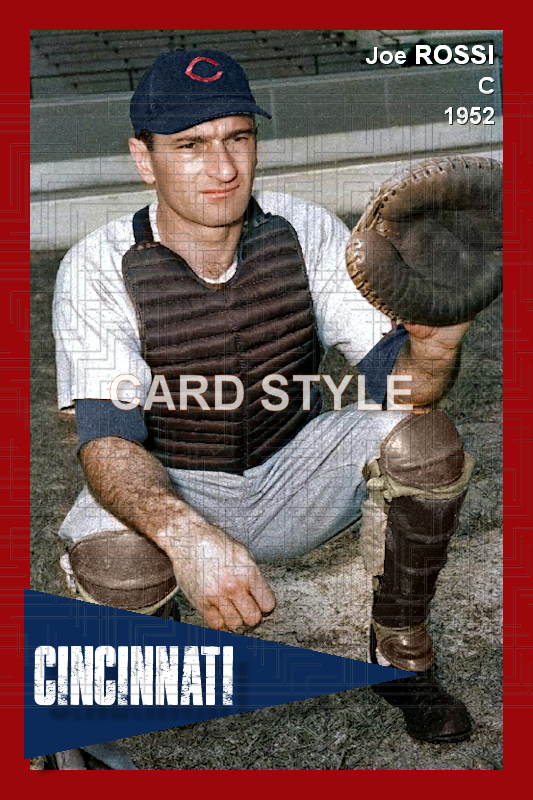 Joe Rossi - 1952 Cincinnati Reds - choose a size & style