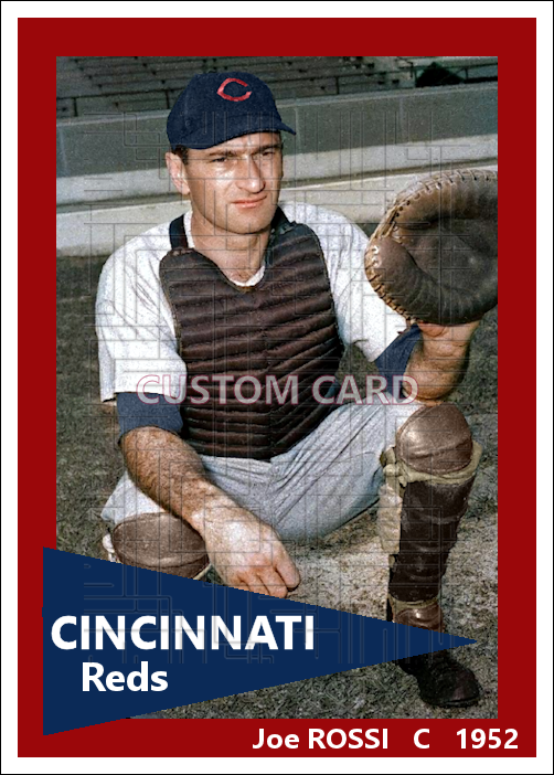 Joe Rossi - 1952 Cincinnati Reds - choose a size & style