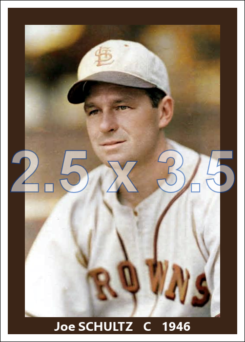 Joe Schultz - 1946 St. Louis Browns - choose a size & style