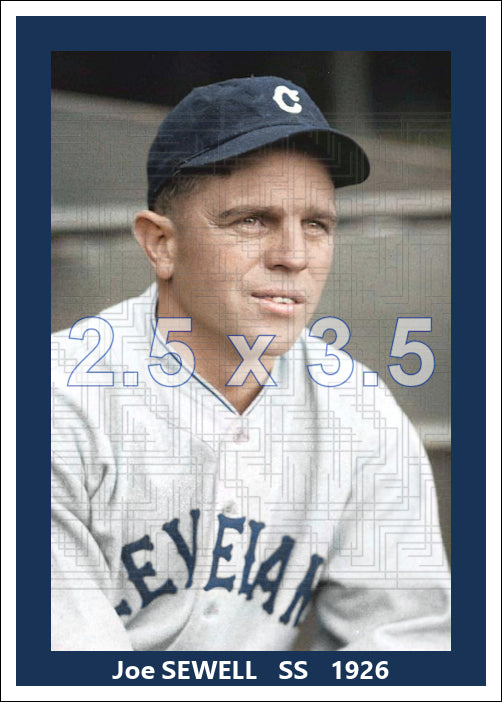 Joe Sewell - 1926 Cleveland Indians - choose a size & style