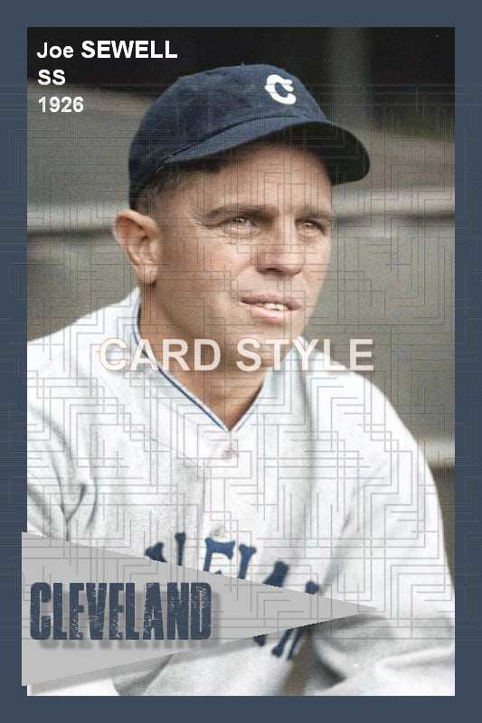 Joe Sewell - 1926 Cleveland Indians - choose a size & style
