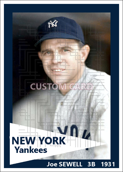 Joe Sewell - 1931 New York Yankees - choose a size & style