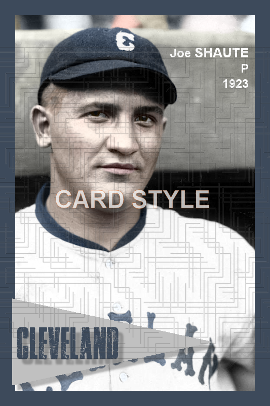 Joe Shaute - 1923 Cleveland Indians - choose a size & style
