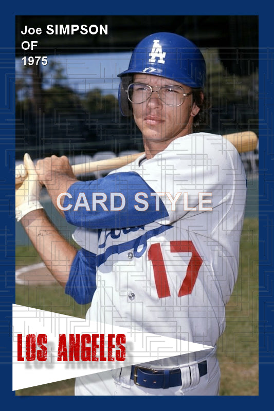 Joe Simpson - 1975 Los Angeles Dodgers - choose a size & style