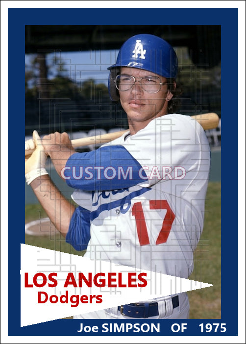 Joe Simpson - 1975 Los Angeles Dodgers - choose a size & style