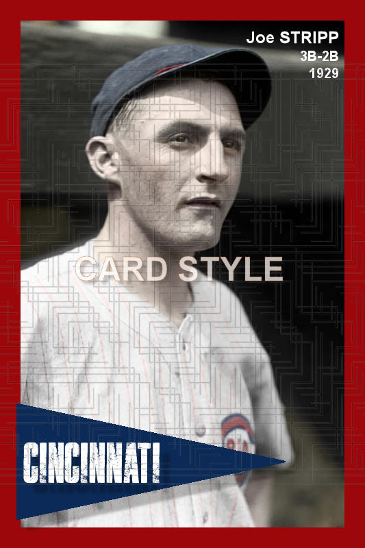 Joe Stripp - 1929 Cincinnati Reds - choose a size & style