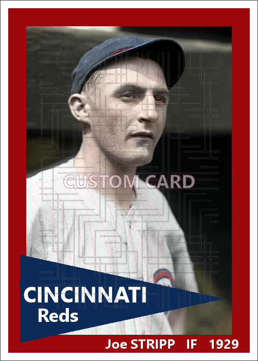 Joe Stripp - 1929 Cincinnati Reds - choose a size & style