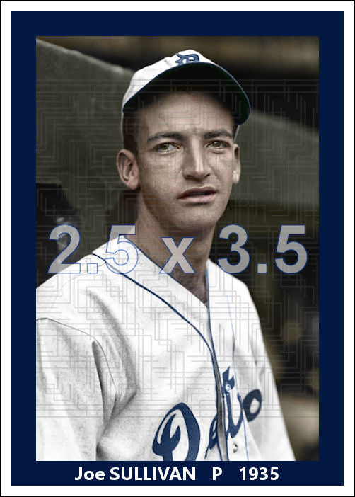 Joe Sullivan - 1935 Detroit Tigers - choose a size & style