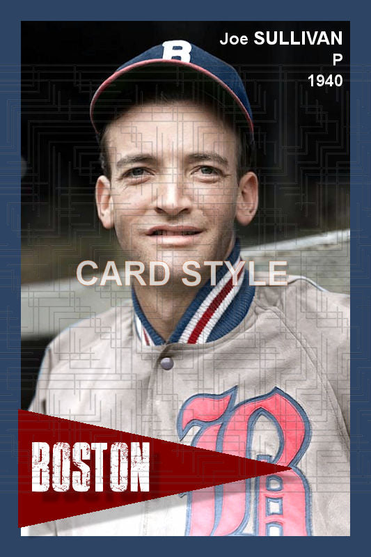 Joe Sullivan - 1940 Boston Bees - choose a size & style