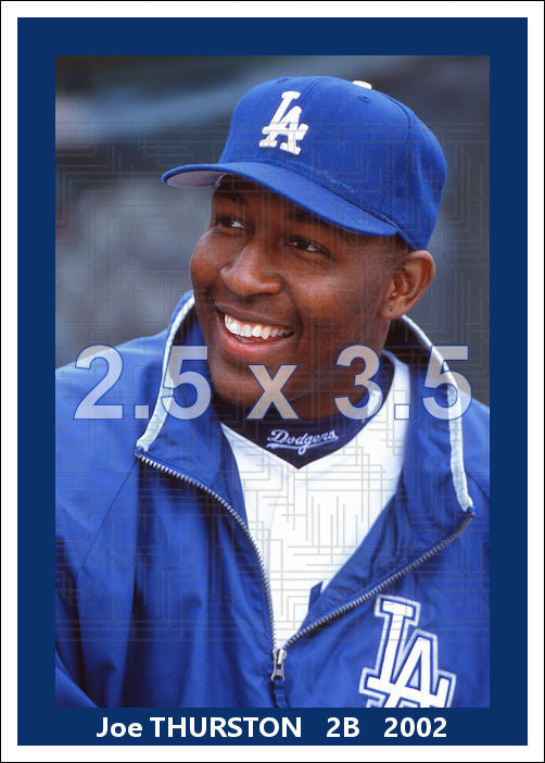 Joe Thurston - 2002 Los Angeles Dodgers - pose A - choose a size & style