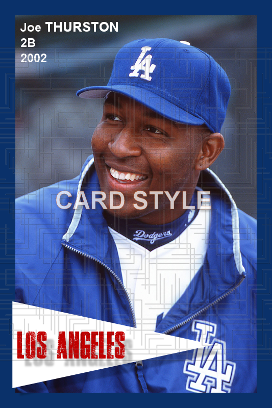 Joe Thurston - 2002 Los Angeles Dodgers - pose A - choose a size & style