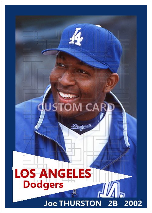 Joe Thurston - 2002 Los Angeles Dodgers - pose A - choose a size & style