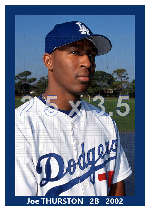 Joe Thurston - 2002 Los Angeles Dodgers - pose B - choose a size & style