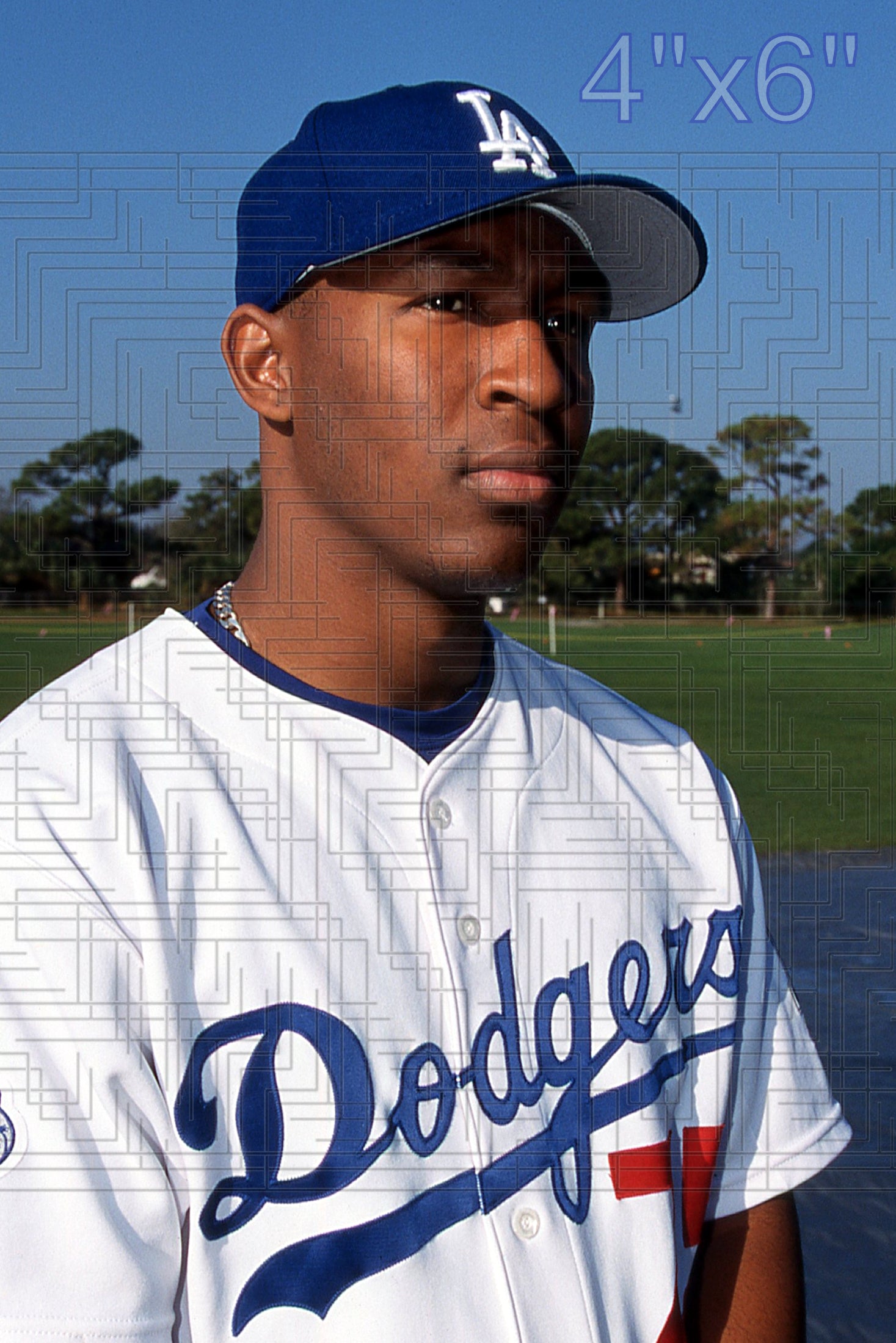 Joe Thurston - 2002 Los Angeles Dodgers - pose B - choose a size & style