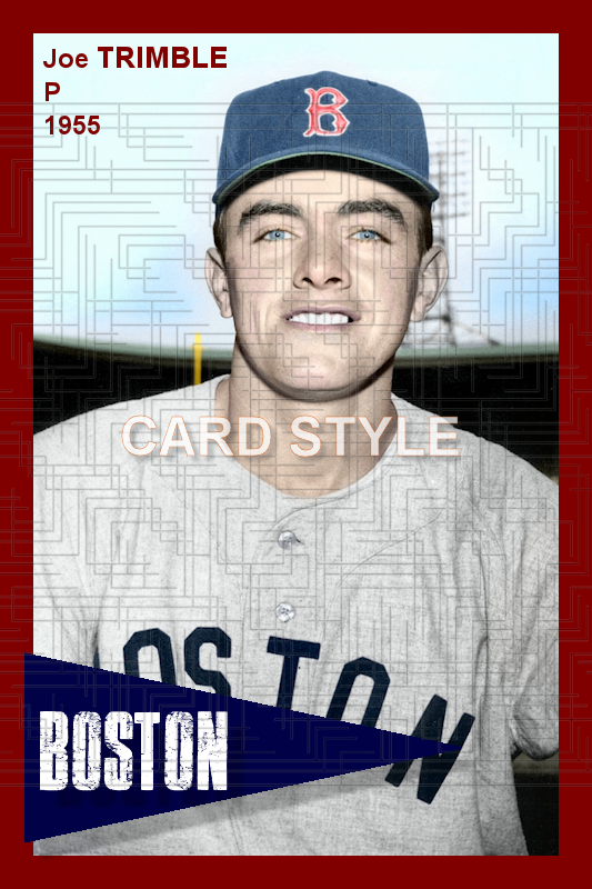 Joe Trimble - 1955 Boston Red Sox - choose a size & style