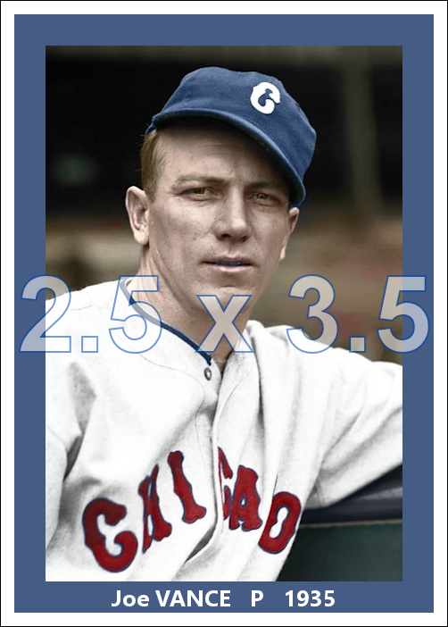Joe Vance - 1935 Chicago White Sox - choose a size & style