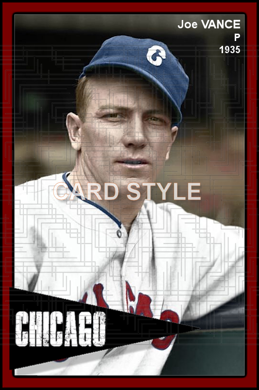 Joe Vance - 1935 Chicago White Sox - choose a size & style