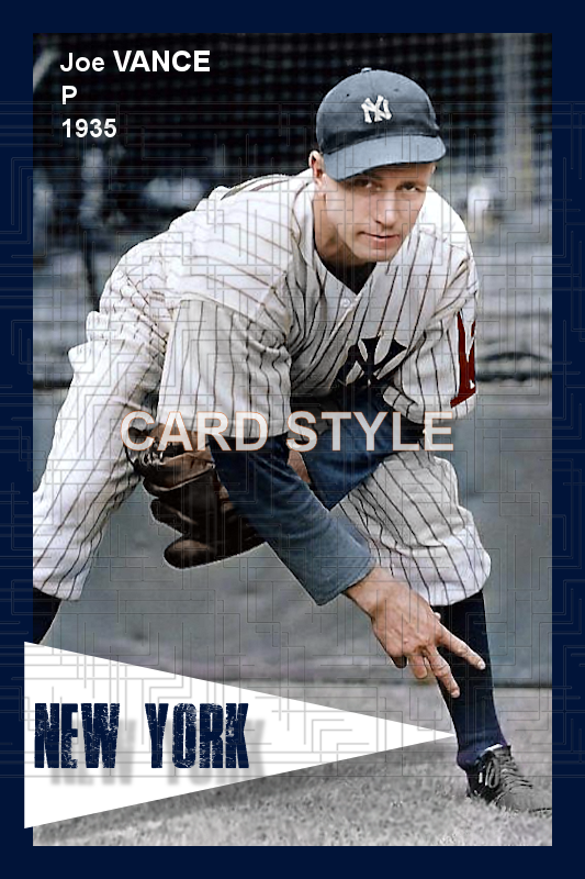 Joe Vance - 1938 New York Yankees - choose a size & style