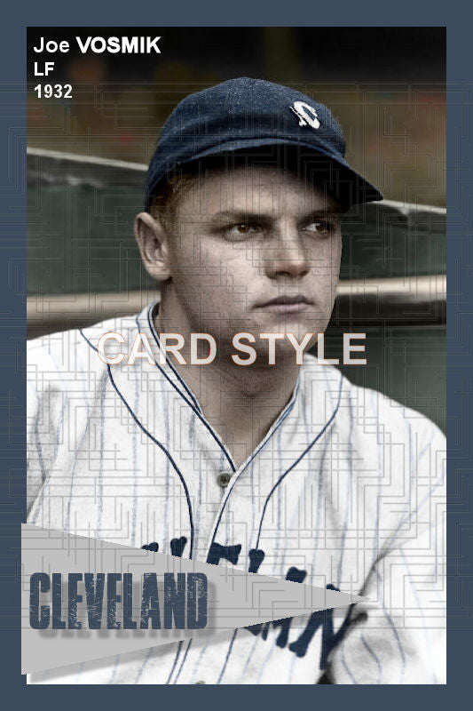 Joe Vosmik - 1932 Cleveland Indians - choose a size & style