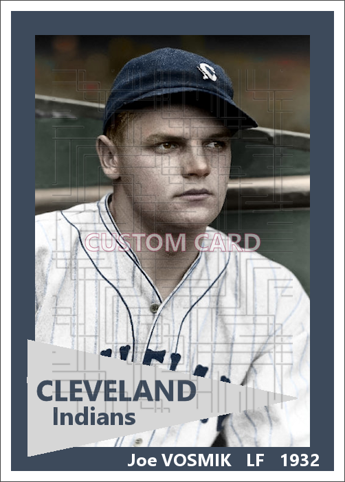 Joe Vosmik - 1932 Cleveland Indians - choose a size & style