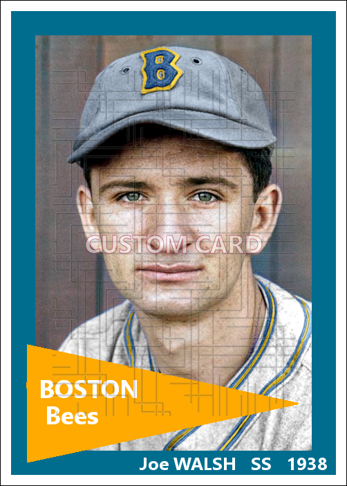 Joe Walsh - 1938 Boston Bees - choose a size & style