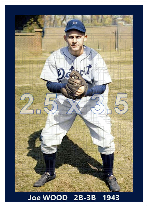 Joe Wood - 1943 Detroit Tigers - choose a size & style