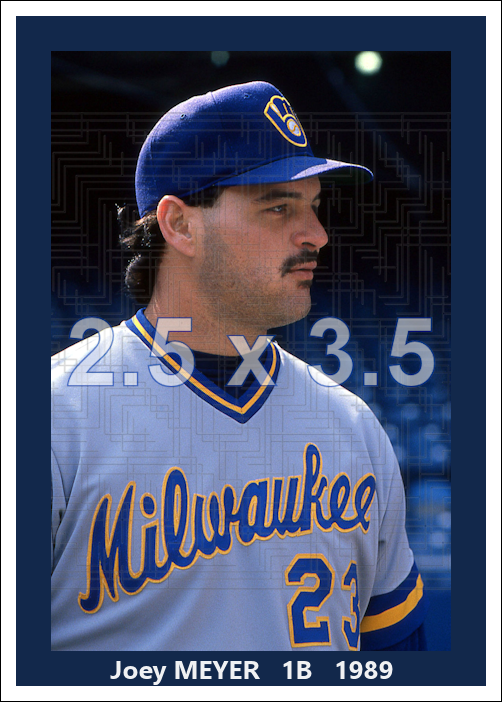 Joey Meyer - 1989 Milwaukee Brewers - choose a size & style