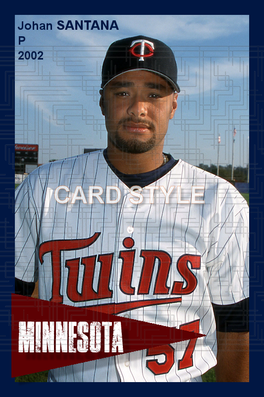 Johan Santana - 2002 Minnesota Twins - choose a size & style