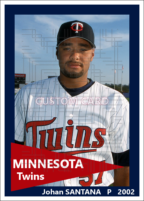 Johan Santana - 2002 Minnesota Twins - choose a size & style