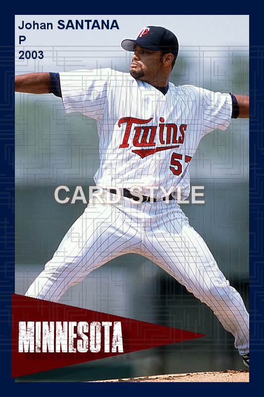 Johan Santana - 2003 Minnesota Twins - choose a size & style