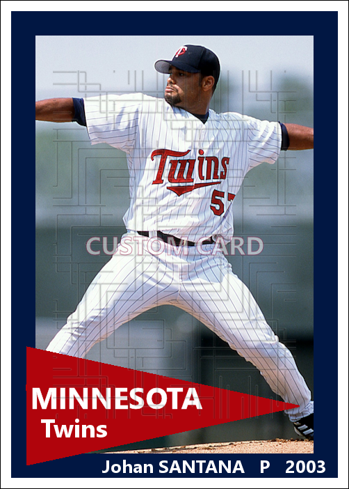 Johan Santana - 2003 Minnesota Twins - choose a size & style