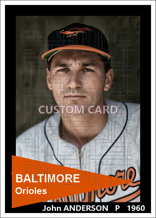 John Anderson - 1960 Baltimore Orioles - choose a size & style