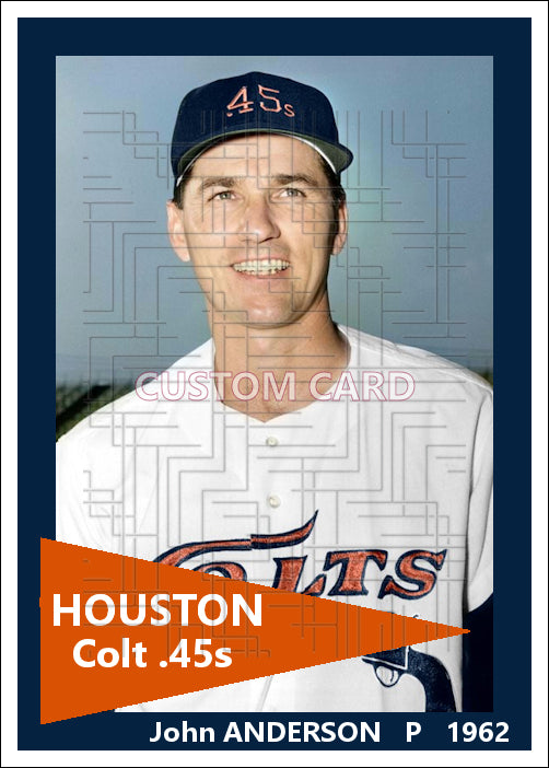 John Anderson - 1962 Houston Colt .45s - choose a size & style
