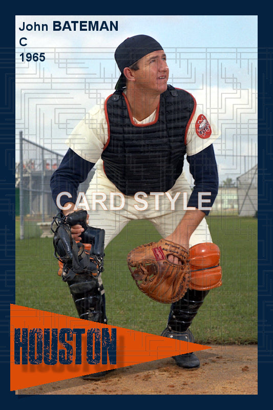 John Bateman - 1965 Houston Astros - choose a size & style