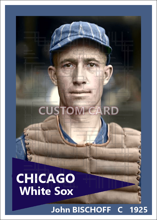 John Bischoff - 1925 Chicago White Sox - choose a size & style