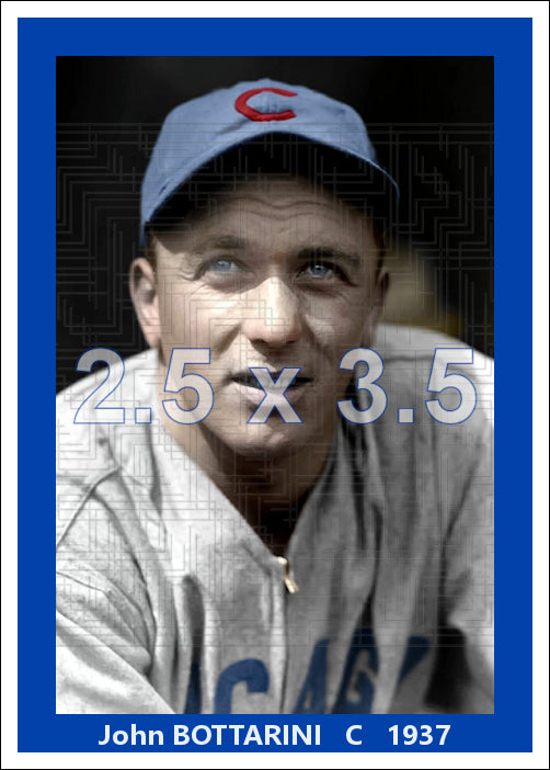 John Bottarini - 1937 Chicago Cubs - choose a size & style