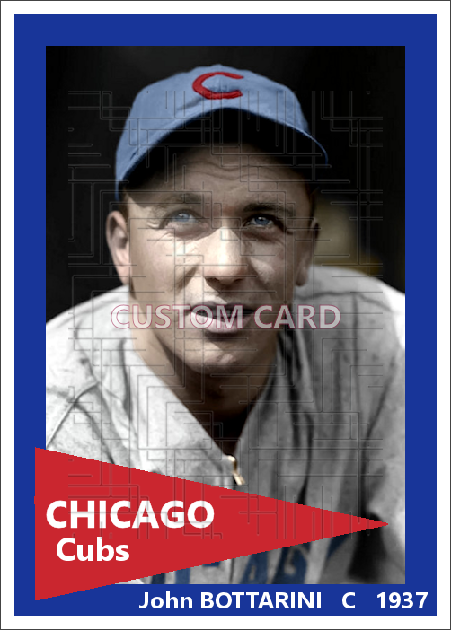 John Bottarini - 1937 Chicago Cubs - choose a size & style