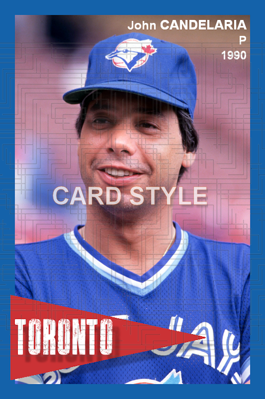 John Candelaria - 1990 Toronto Blue Jays - choose a size & style