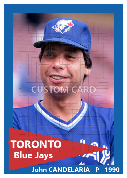John Candelaria - 1990 Toronto Blue Jays - choose a size & style