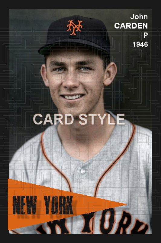 John Carden - 1946 New York Giants - choose a size & style