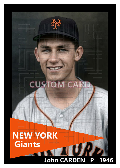 John Carden - 1946 New York Giants - choose a size & style