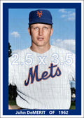 John DeMerit - 1962 New York Mets - choose a size & style
