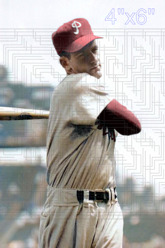 John Easton - 1955 Philadelphia Phillies - choose a size & style