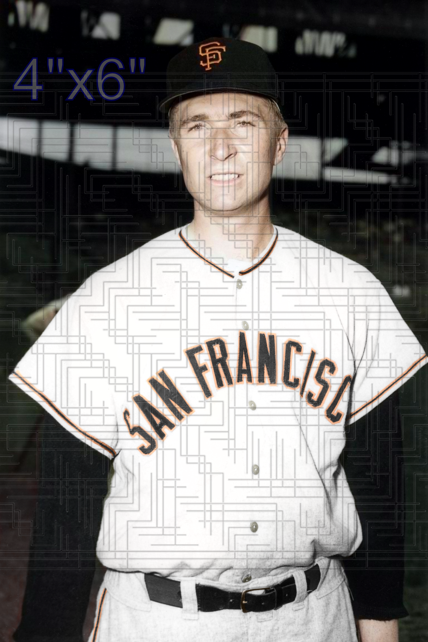 John Fitzgerald - 1958 San Francisco Giants - choose a size & style