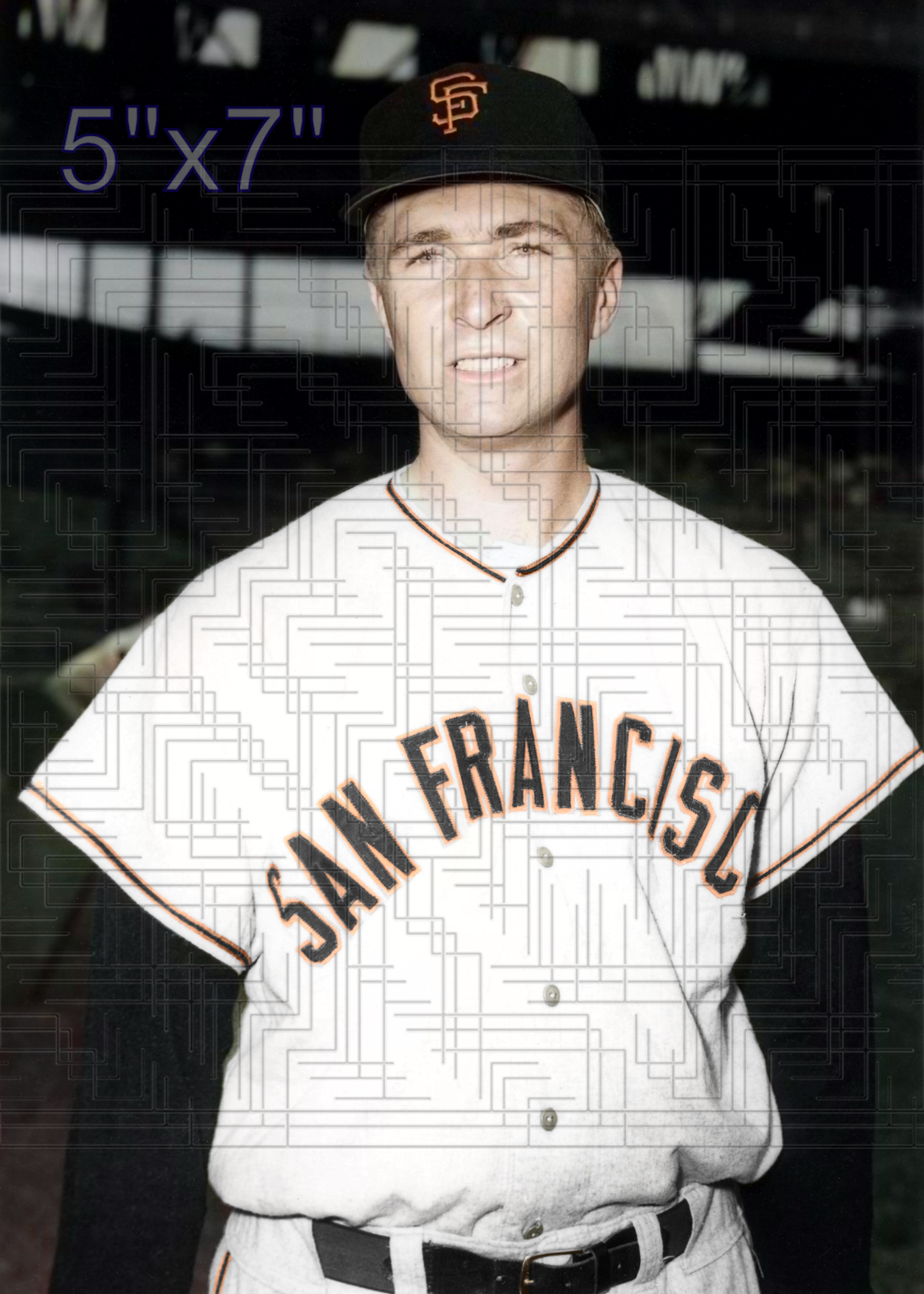 John Fitzgerald - 1958 San Francisco Giants - choose a size & style