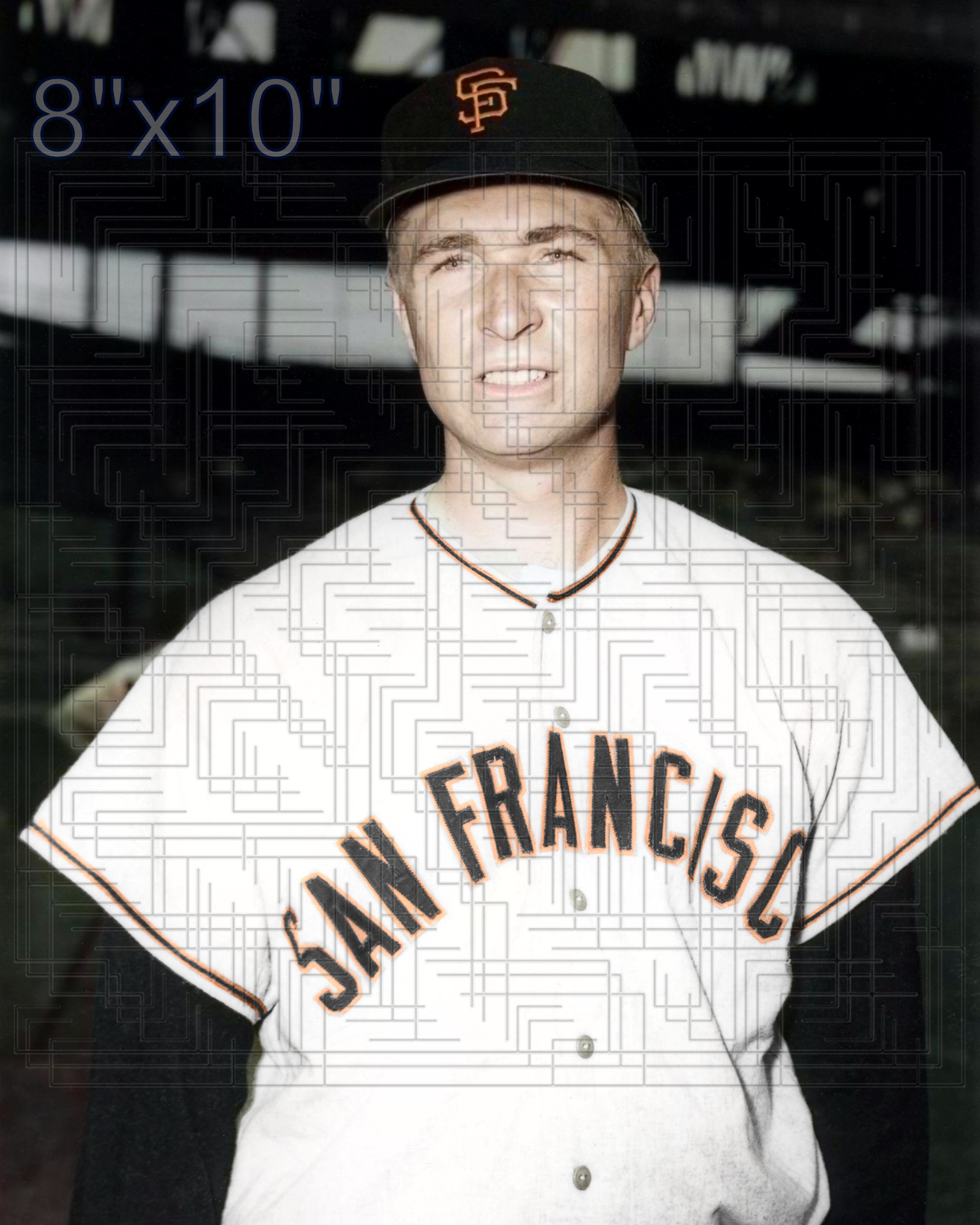John Fitzgerald - 1958 San Francisco Giants - choose a size & style