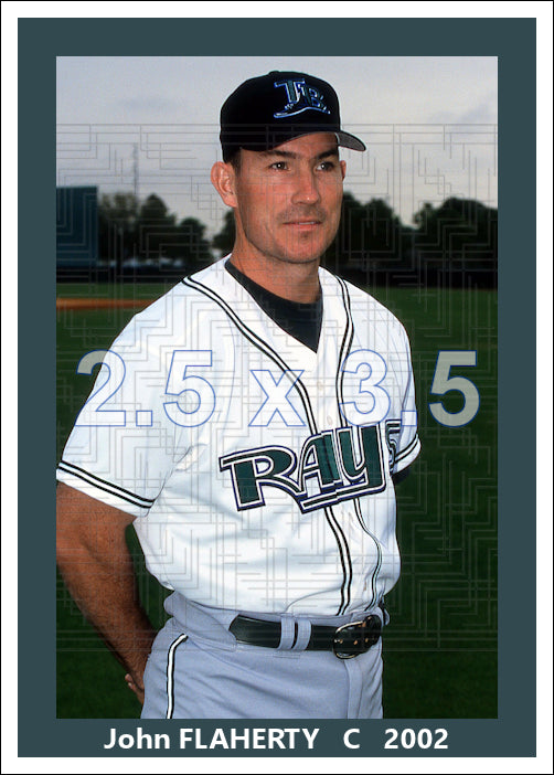 John Flaherty - 2002 Tampa Bay Devil Rays - choose a size & style