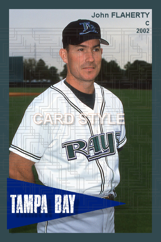 John Flaherty - 2002 Tampa Bay Devil Rays - choose a size & style